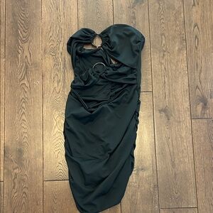 Elegant Black Strapless Dress